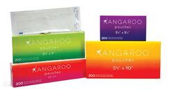 Kangaroo Self-Seal Sterilization Pouches 3.5"x9", box of 200