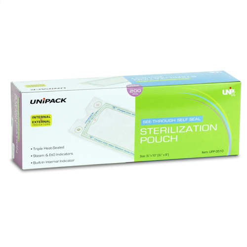 209-UPP-5211 Dukal UniPack Sterilization Pouches, 5-1/4