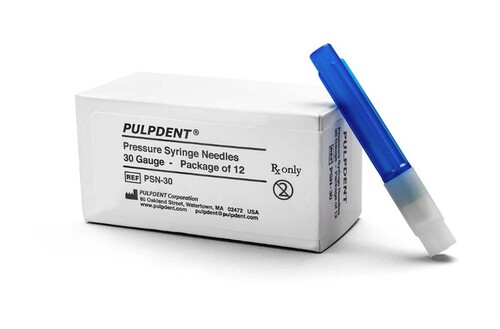 96-PSN-30A Pulpdent Pressure Syringe Needle, 30G, 30bx
