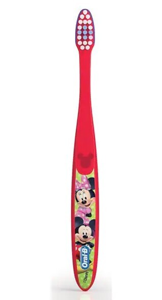 23-80333576 Oral-B Kids Toothbrush, 2+ Years, Mickey and Minnie Mouse Characters, 6/bx