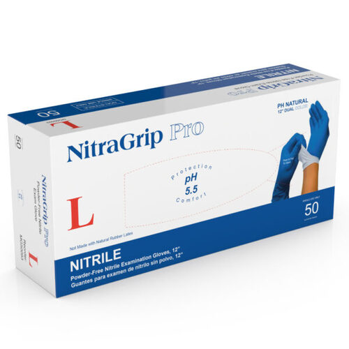 71-MG50093 NitraGrip Pro Nitrile Exam Gloves, Large, 10 bx/cs