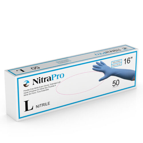 71-MG50163 NitraPro Nitrile Exam Gloves, Large, 10 bx/cs