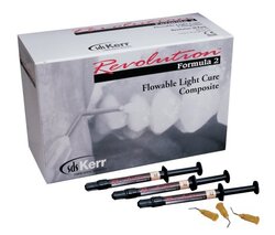 Revolution Formula 2 Flowable Light Cure Composite, C4, 4-1g Syringes