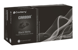 Carbon Nitrile Black Gloves, Large, 200/bx