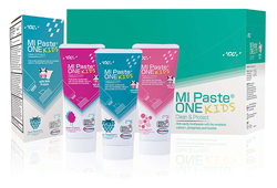 MI Paste ONE Kids - Assorted Flavors (Bubblegum, Cotton Candy and Raspberry), box of 10