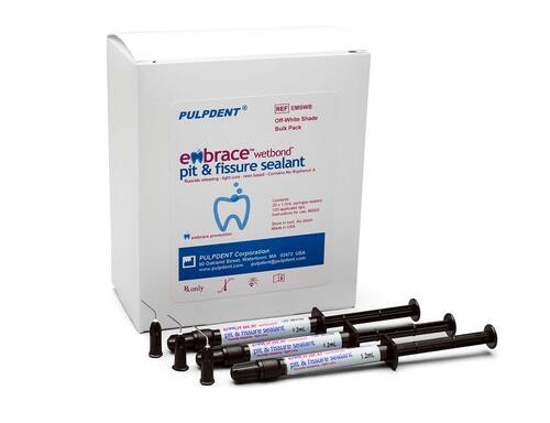 96-EMSWB Embrace Pit & Fissure Sealant (36.6% Filled), Bulk Pack Contains: 20 x 1.2mL Syringes, Off-White Shade + 100 Applicator Tips