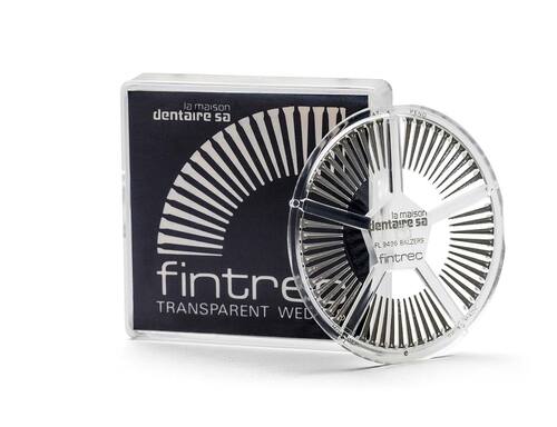 96-FIN Fintrec Transparent Wedge, Silver Coated, Daisy Wheel Package, 250/pk