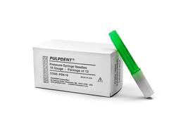 Pulpdent Pressure Syringe Needle, 18G x 1�", Green, 12/pk