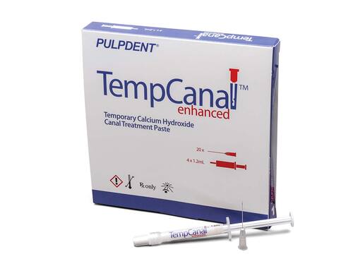 96-TE4 TempCanal Enhanced Calcium Hydroxide Kit - 4 x 1.2mL Syringes + 20 Endo Irrigation Needles (27-ga x 1�, 2-side-vent)