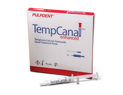 96-TEK TempCanal Enhanced Calcium Hydroxide Kit - 3mL Syringe + 12 Endo Irrigation Needles (27-gauge x 1�, 2-side-vent)