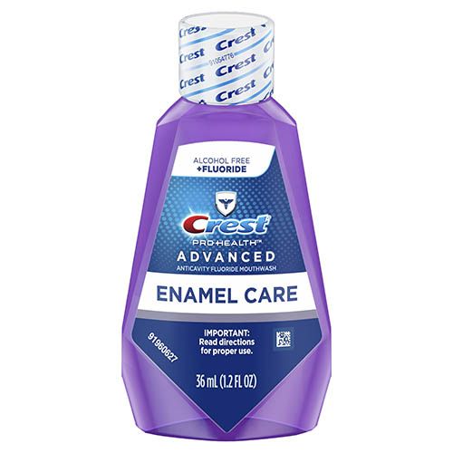 23-80325776 Crest ProHealth Advanced Enamel Care Mouthwash, 36ml, Purple Rinse, Fresh Mint, 48/cs