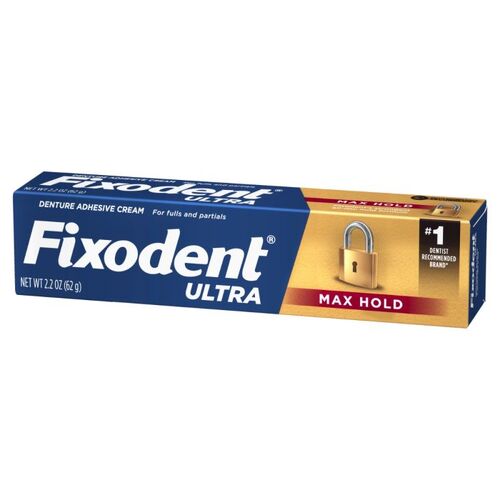 23-80362560 Oral B Fixodent Ultra Max Hold Denture Adhesive, 2.2oz, 24/bx