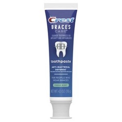Crest Braces Care Toothpaste, 4.1oz, Fresh Mint, 24/cs