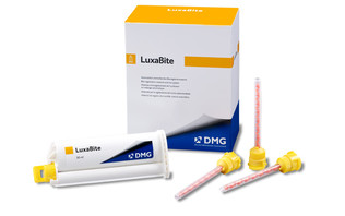 61-110560 LuxaBite Rigid Bis-acryl Bite Registration material, Neutral taste, Fast-setting, Refill: 1 - 50 ml Cartridge