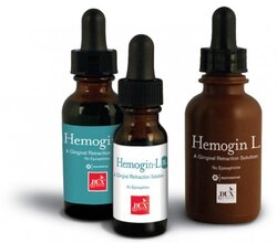 Hemogin-L Hemostatic Solution - 10 cc Bottle. 25% Aluminum Chloride in a Lubricating Glycerin Base. 10 cc bottle with eye dropper top.