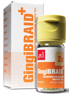 GingiBraid 1A #1 small braided yarn retraction cord with aluminum sulfate, 72" bottle of cord.