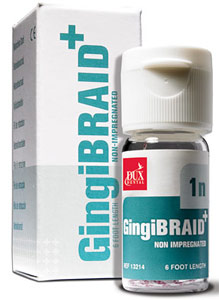 GingiBraid 0N #0 fine braided yarn non-impregnated retraction cord, 72" bottle of cord.