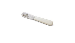 Alginate-Type Spatula, Autoclavable with Light Beige Resin Handle and Stainless Steel Blade.