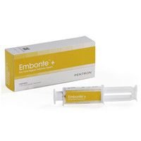 49-27200 Embonte ZOE Temporary Cement - 1 Dual Syringe, 15 Gm. Zinc Oxide Temporary Cement with Eugenol. Soothes and calms a tooth after a procedure. Ideal for