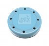 8 Hole Round Sky Blue Resin Magnetic Bur Block. Provides Storage for all Types of Rotary Instruments, Autoclavable and Chemiclavable. Single bur block
