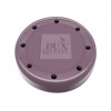 49-31004 8 Hole Round Mauve Resin Magnetic Bur Block. Provides Storage for all Types of Rotary Instruments, Autoclavable and Chemiclavable.