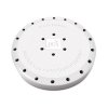 49-31007 24 Hole Round White Resin Magnetic Bur Block. Provides Storage for all Types of Rotary Instruments, Autoclavable and Chemiclavable.