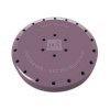 49-31009 24 Hole Round Mauve Resin Magnetic Bur Block. Provides Storage for all Types of Rotary Instruments, Autoclavable and Chemiclavable.