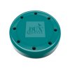 49-31011 8 Hole Round Teal Resin Magnetic Bur Block. Provides Storage for all Types of Rotary Instruments, Autoclavable and Chemiclavable.