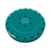 49-31012 24 Hole Round Teal Resin Magnetic Bur Block. Provides Storage for all Types of Rotary Instruments, Autoclavable and Chemiclavable.
