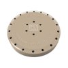 49-31213 24 Hole Round Beige Resin Magnetic Bur Block. Provides Storage for all Types of Rotary Instruments, Autoclavable and Chemiclavable.