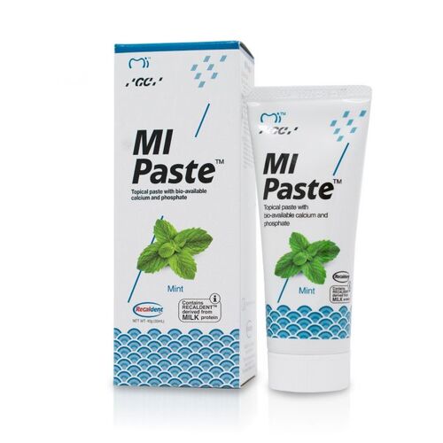 500-423679 MI Paste - Mint 10/Pk. Topical Tooth Cream with Calcium & Phosphate. 10 Tubes (40 Gm. Each). **Dental License Required