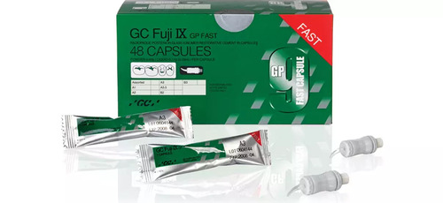 500-425064 GC Fuji IX GP FAST - B2 Capsules 48/Pk. Fast Packable Posterior Restorative. Initial set 3'35