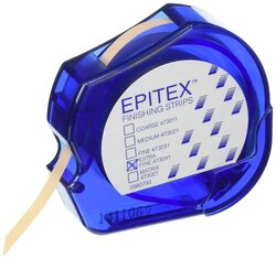 Epitex - Coarse Strip (Blue), Finishing and Polishing System for Restorations and Stain Removal, Refill Package: 1 reel - 5 mm wide x 10 m length. #47