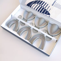Specialized Implantology Impression Tray, Introductory Kit - Six Sizes - One Piece Each (Upper/Lower Jaw - Small, Medium & Large).